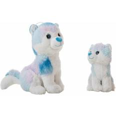 Knuffel Blauw Husky 28 cm