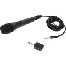 Microphones Wired Microphone and Adaptor Black