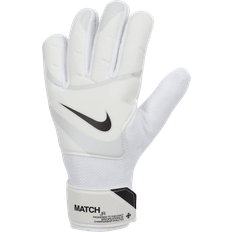 Football NIKE Match Jr. Goalkeeper Gloves - White/Pure Platinum/Black