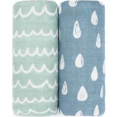 Comfy Cubs 2 Pack Muslin Swaddle Blankets