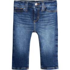 Pants Gerber Unisex Baby Toddler Straight Leg Stretch Denim Jeans, Infant Blue