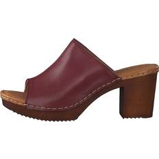 Heels & Pumps Ten Points Amelia Syrah Tacones Bajos - Marrón/Rojo