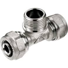 Invena Pex-Al-Pex 16mm X 1/2" Male Bsp X 16mm Compression Fittings Tee Connector