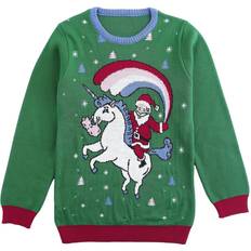 Ugly Christmas Sweater Enhörning av Unicorn And Santa flerfärgad