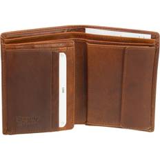 Esquire dallas wallet high with flap geldbörse brown braun