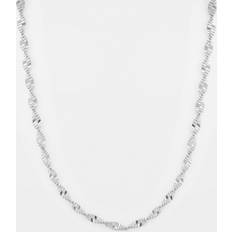 Herr - Silver Halsband Syster P Herringbone Twisted Halsband