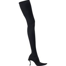 Balenciaga Hourglass Over-The-Knee Boots - Black