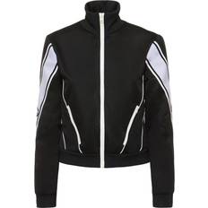 Gucci Women Jackets Gucci Striped Jersey Track Jacket Womens Black White