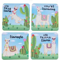 LatestBuy Set 4pk Llama Coaster 10cm