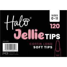 Tips Halo by Pure Nails Gel Nails Jellie Tips Soft Gel Nail Tips Coffin Long