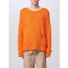 424 Orange Distressed Sweater ORANGE