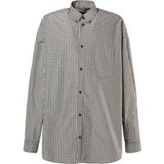 Balenciaga Shirts Balenciaga Light Check Cotton Shirt Navy