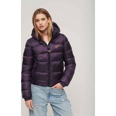 Morado Ropa de abrigo Superdry Chaqueta Sports Bomber - Lila Oscuro Mujer