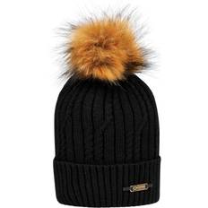 Faux Fur Beanies Coldstream Lamberton Bobble Beanie Black One