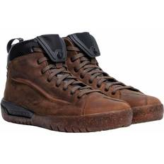 Brown Motorcycle Boots Dainese Metractive D-WP Shoes Brown/Natural Rubber Motorcycle Boots