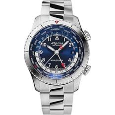 Alpina Watches Alpina Startimer Pilot Watch, 41mm Blue/Silver