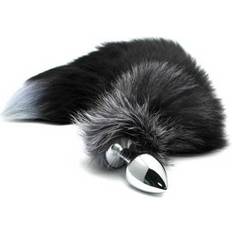 Black and White Fox Tail Anal Pleasure M
