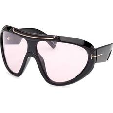 Tom Ford Men Sunglasses Tom Ford Linden Sunglasses 01Y - Shiny Black
