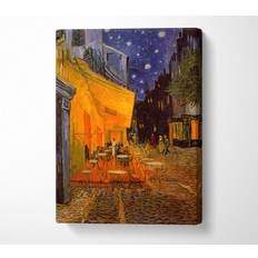 Wallart-Direct Van Gogh Pavement Cafe Canvas Print Wall Art Medium