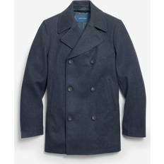 Cole Haan Stretch Regular Fit Double Breasted Peacoat