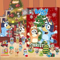 Advent Calendars SRJ STAR B Christmas Bluey Advent Calendar Contains 24 Gifts Christmas Countdown Calendar