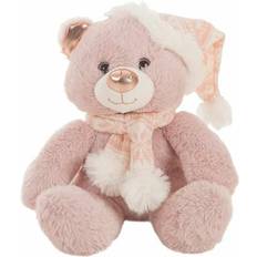 Creaciones Llopis Pink Christmas teddy bear 35 cm Transparent