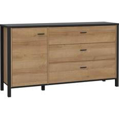 Furniture To Go High Rock Chest Of Drawers In Black/Riviera