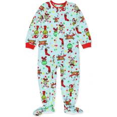 Boys Jumpsuits Dr. Seuss The Grinch Characters Infant Toddler Footed Blanket Sleeper Pajamas K254213GE