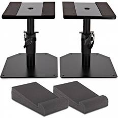 Högtalartillbehör Gear4music Skrivbordshögtalarstativ AcouFoam Isoleringspads