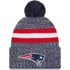 England Caps New Era England Patriots NFL Sideline 2023 Navy Bobble Knit Hat adult unisex Blue