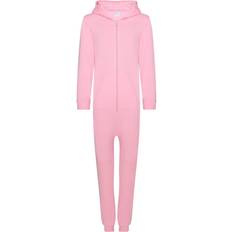 Colortone Comfy Co Plain All In Onesie Baby Pink 9-11 Years