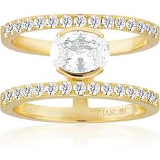 Sif Jakobs Ellisse Carezza Grande ring SJ-R2358-CZ-YG