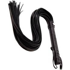 Fantasy Long Leather Flogger Black