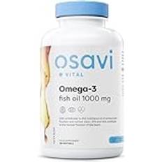 Osavi Molekylært Destilleret Omega-3 Fiskeolie 1000mg 180 Capsules 180 stk