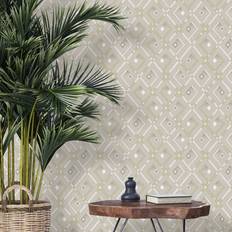 Wallpapers Muriva Cream Tropical 3D Effect Embossed Wallpaper