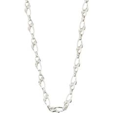 Pilgrim Rani Recycled Necklace Silverplated Dam Halsband Utan Hänge one