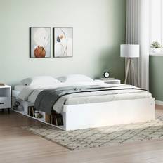 Hvid Sengeben vidaXL Bed Frame without Mattress 140 x 190 cm 140 x 190 cm