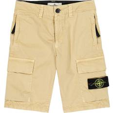 Stone Island Pantaloni Stone Island Bermuda Beige Bambino in Cotone