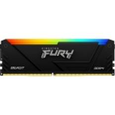 RAM minne Kingston Technology FURY Beast RGB, 16 GB, 2 x 8 GB, DDR4, 3733 MHz, 288-pin DIMM