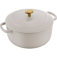 Kasseroller & Stegepander Ballarini Bellamonte Round Cast Iron Pot 3 ltr Ivory