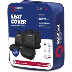Auton Verhoilut Sparco Istuinsuojasetti Corsa Musta Punainen