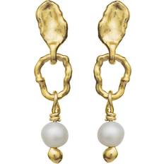 Seraphine Earrings - Gold/Pearls