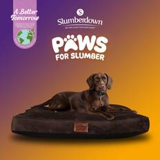 Pets Slumberdown Paws for Chocolate Brown Pet Bed, Large