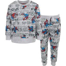 Marvel Marvel Avengers Spider-Man Little Boys French Terry Jogger Pullover Sweatshirt & Pants Set