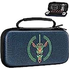 MoKo Carrying Case for Nintendo Switch OLED/Nintendo Switch, Hard Shell Travel Carry Case Slots, Zelda