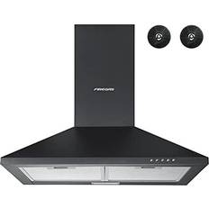 Firegas Chimney with Carbon Filters Recirculating 60cm, Black