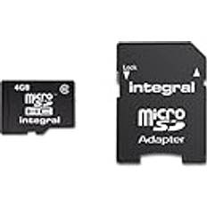 Integral Europe INMSDH4G10-20V2 Micro SDHC-minneskort 4 GB klass 10