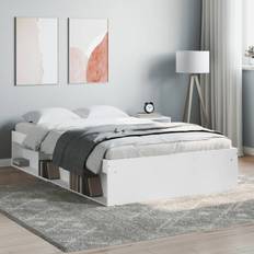 Hvid Sengeben vidaXL Sengeramme 120x190 cm Hvid Sengeben