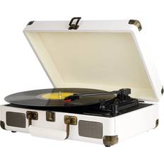 Vinyl player with speakers Digitnow Vinyl Record Player 3 Speeds with Built-in Stereo Speakers White