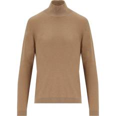 Max Mara Weekend Kamel Silke Ull Halsduk Tröja - Beige